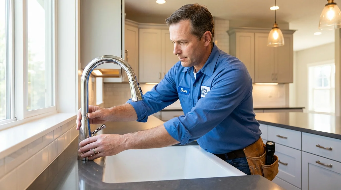 Kitchen faucet installation by Johns Plumbing LLC in Lombard