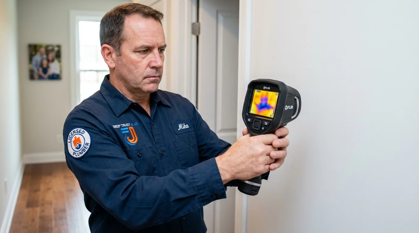 Thermal imaging leak detection by Johns Plumbing LLC in Lombard